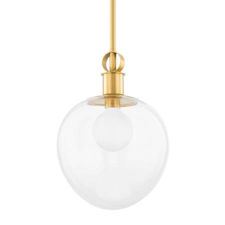 Mitzi Anna 14" Wide Pendant Aged Brass